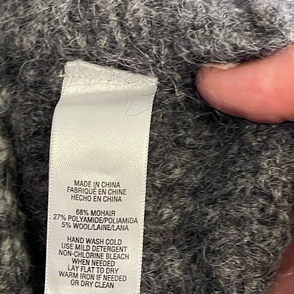 Bird by Juicy Couture Mohair Knit Ombré  Dolman Sweater Size Medium. - Picture 5 of 6